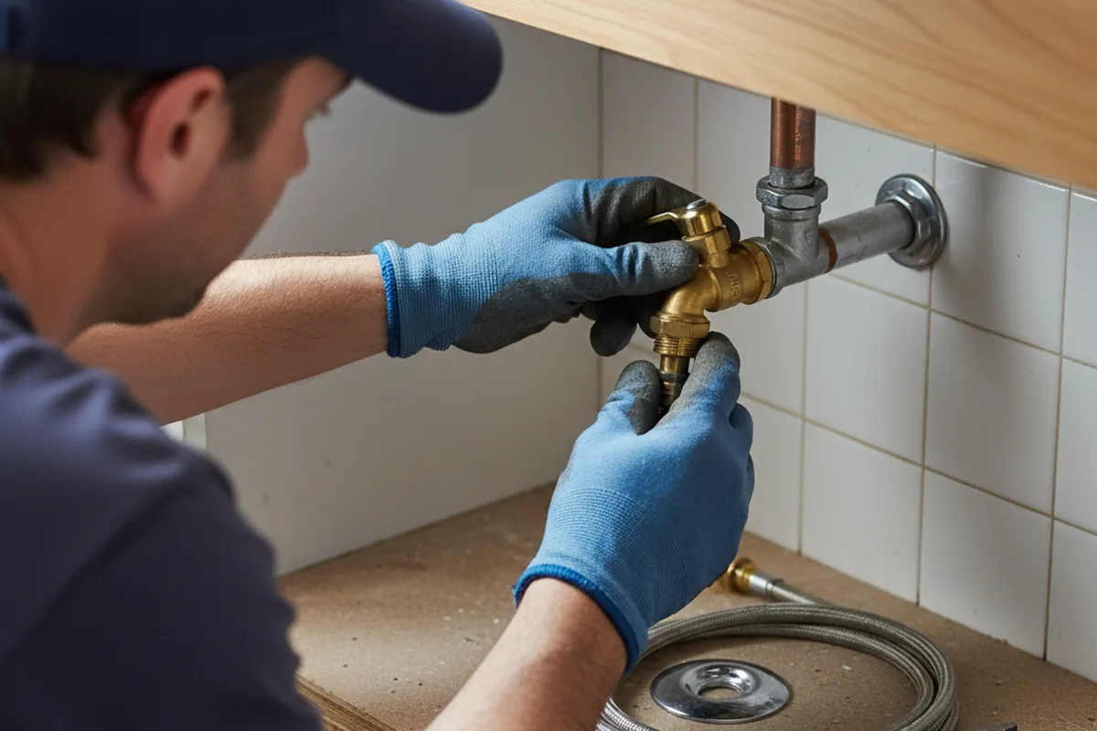 Shutoff valve and fitting work during Repiping in Palmer